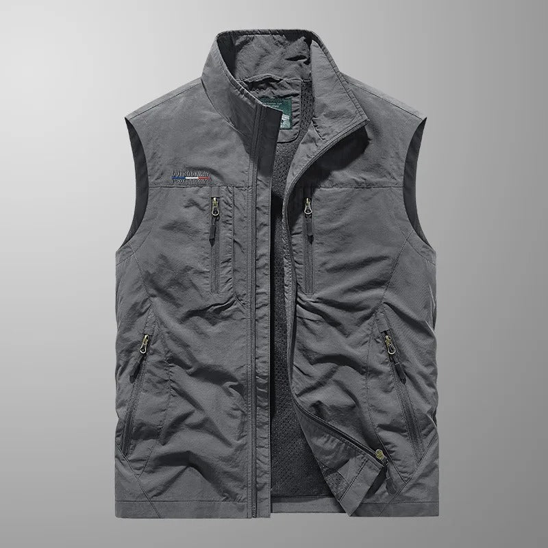 Vincent - Multi-Pocket Ademend Buiten Cargo Vest