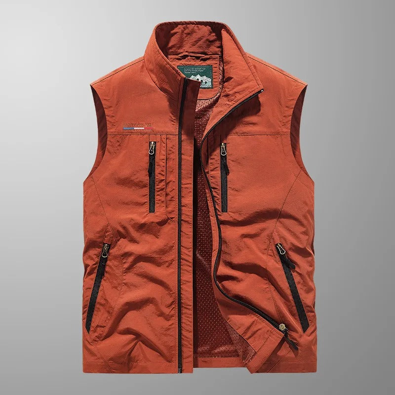 Vincent - Multi-Pocket Ademend Buiten Cargo Vest