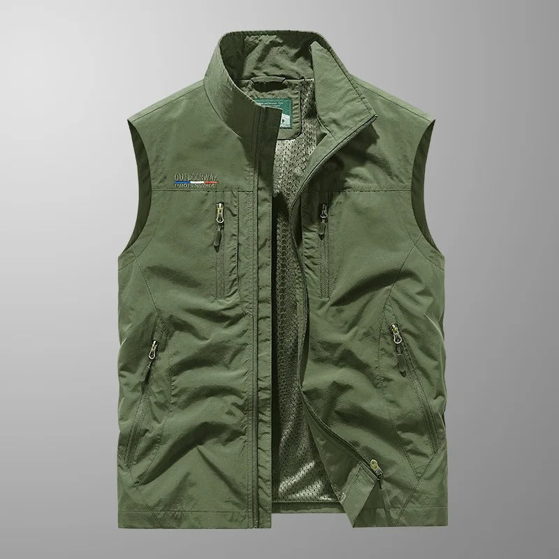 Vincent - Multi-Pocket Ademend Buiten Cargo Vest