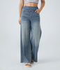Eva - Elastische broek met hoge taille