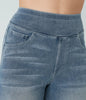 Eva - Elastische broek met hoge taille
