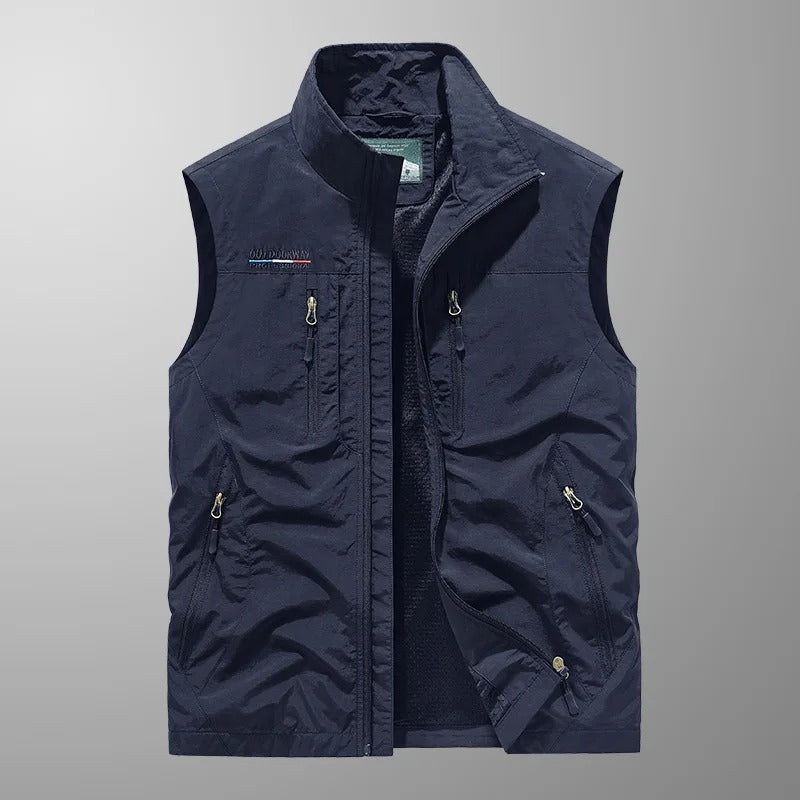 Vincent - Multi-Pocket Ademend Buiten Cargo Vest