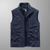 Vincent - Multi-Pocket Ademend Buiten Cargo Vest