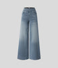 Eva - Elastische broek met hoge taille