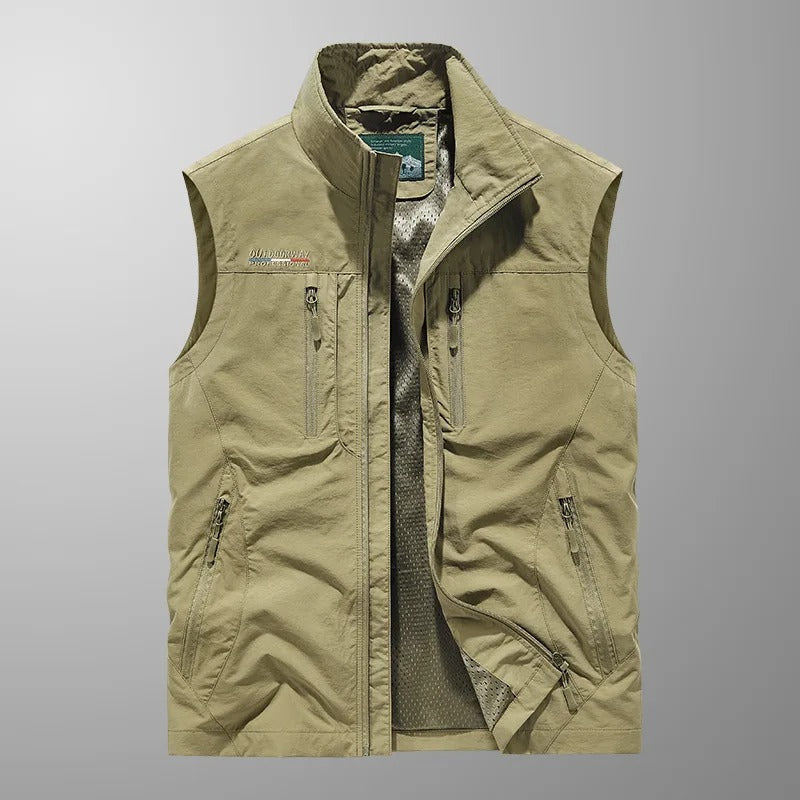Vincent - Multi-Pocket Ademend Buiten Cargo Vest