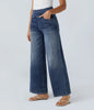 Eva - Elastische broek met hoge taille