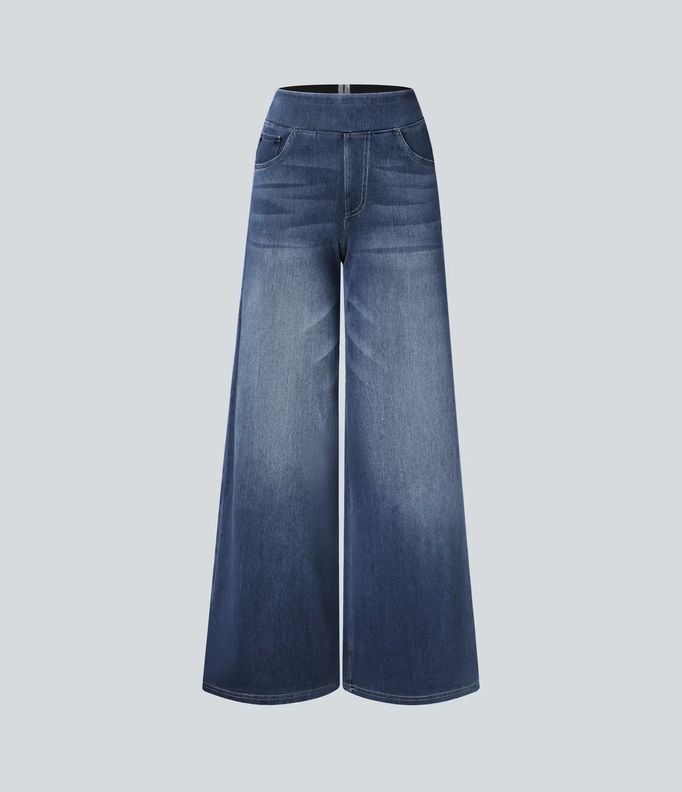 Eva - Elastische broek met hoge taille