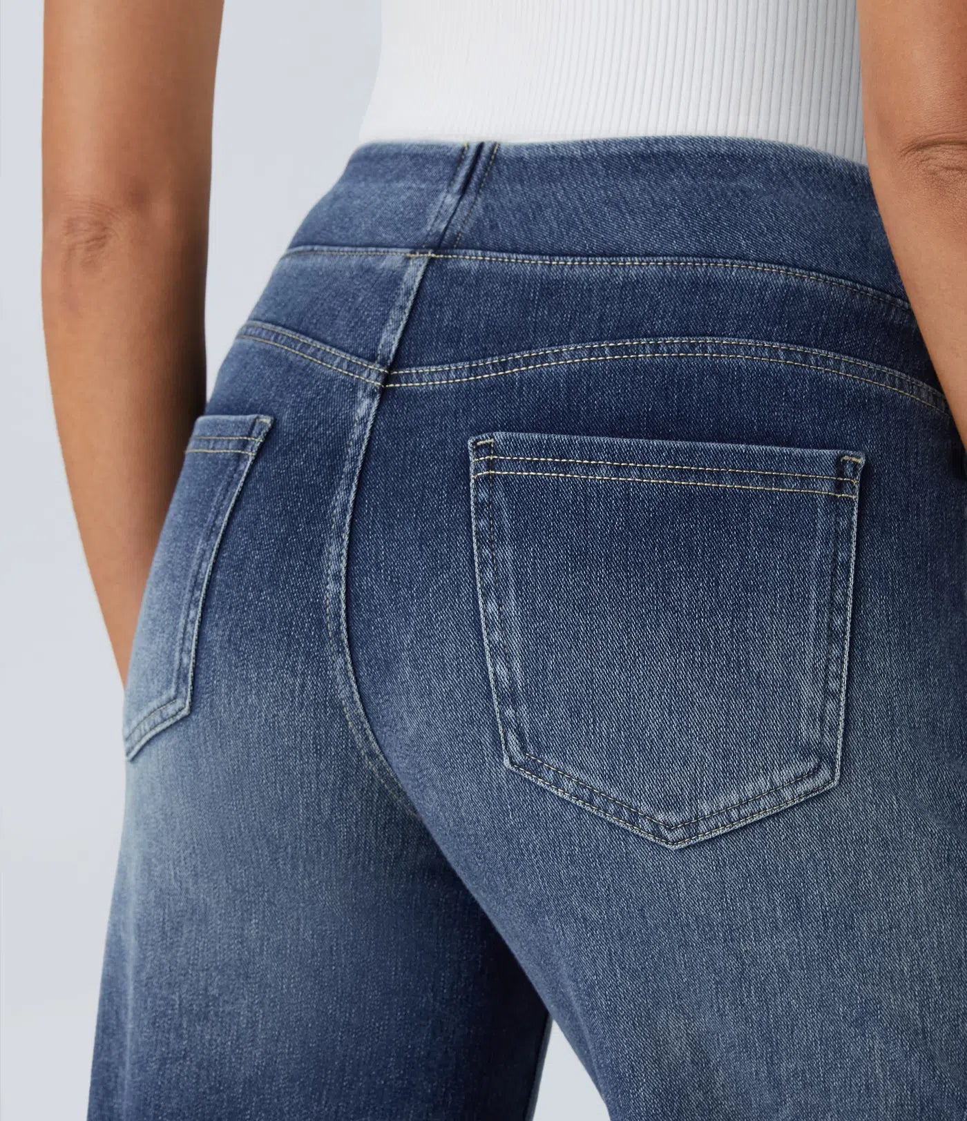 Eva - Elastische broek met hoge taille